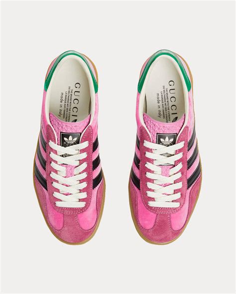 adidas x gucci gazelle green pink|pink velvet Gucci X gazelle.